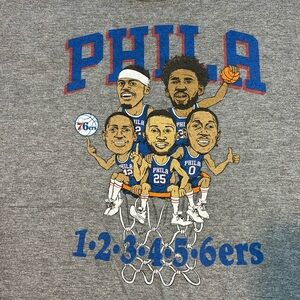 Homage “Phila” 1-2-3-4-5-6ers 2018 Playoff tee- Size XL